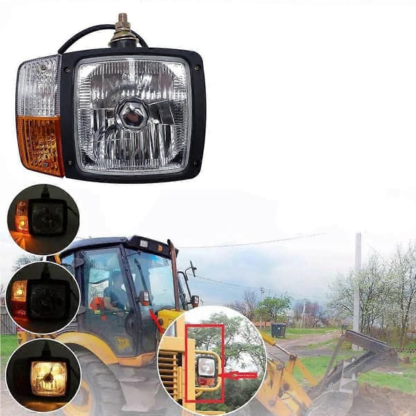 Universal LED Blinklys Indikator Arbeidslys Frontlys, for Traktor Trailer Gravemaskin Lastebil Venstre Side