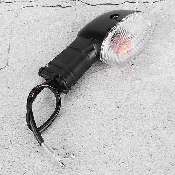 2 STK Motorcykel Modifikation Blinklys Lampe Passer Til YAMAHA R1 Tilbehør (Sort&Hvid)