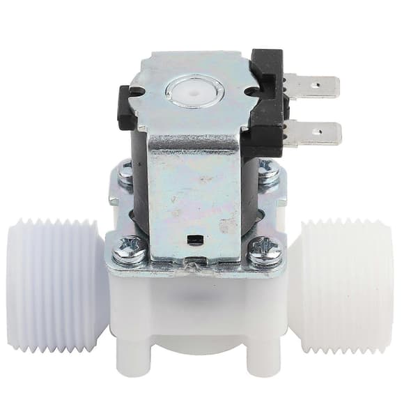 DC 12V DN20 G3/4\" Elektromagnetisk ventil i plast, normalt lukket, vanninntaksbryter