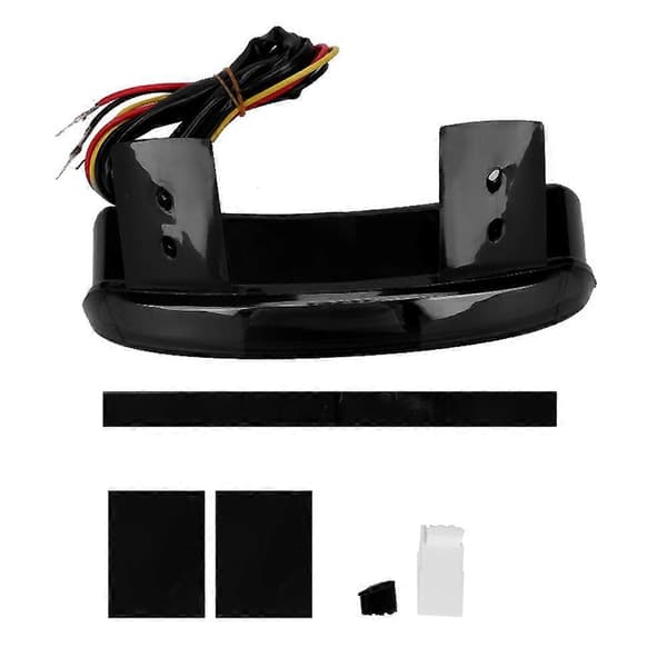 Motorsykkel LED Baklys Bremslys Tilbehør Transparent Modifisert Lampe (Røyk)