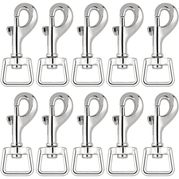 20pc Snap Hooks for Dog Leash Collar Linking, Heavy Duty Swivel Clasp Eye Bolt Buckle Trigger Clip for Spring Pet Buckle