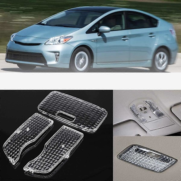 3 kpl Auton sisätilan kattovalon lukuvalon suojus Prius 2010 - 2015