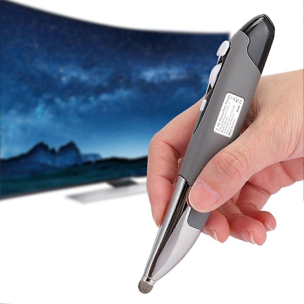 USB Tietokone Stylus PC Lisävaruste Langaton 2.4G Hiirikynä Tyypin Henkilökohtainen Innovatiivinen (Hopeanharmaa PR-06) YEMMA