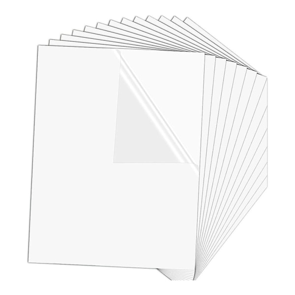 Sublimationsvinyl 100 st Sublimationsdekal glänsande vit 8,5 tum X 11 tums klistermärkepapper för bläckstråleskrivare