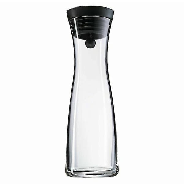 Vattenkaraff 1,8l Hög Borosilikatglasflaska Basic Lutande Lock