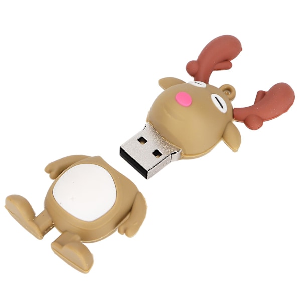 USB-minne Lättviktigt Portabelt Säkert Pålitligt Utsökt PVC Jul USB-minne 64G