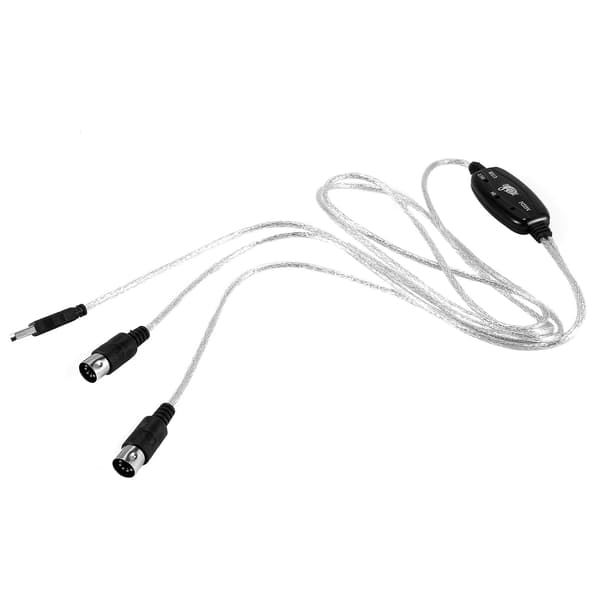 USB IN-OUT MIDI Kabelkonverter PC til Musik Keyboard Adapterledning