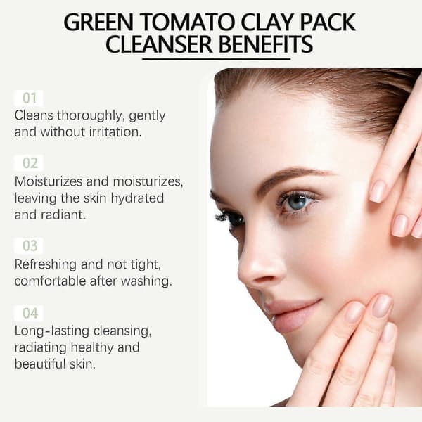 Grøn Tomat Mud Mask Rensemiddel, Koreansk Grøn Tomat Mud Mask Rensemiddel, Grøn Tomat Mud Mask Rensemiddel