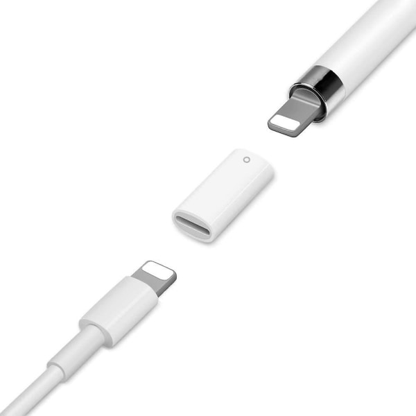 Laderkonverterkabel Hunn til Hunn Adapter 8-pins Kontakt for Pencil iPad Pro 1 stk