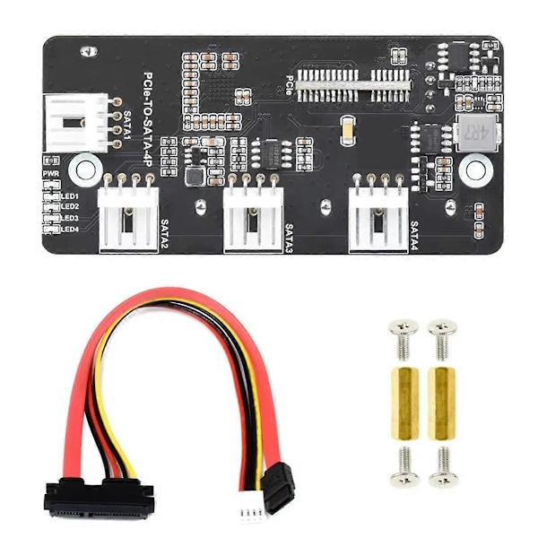For Raspberry Pi Compute Module 6Gbps Højhastigheds SATA Udvidelseskort