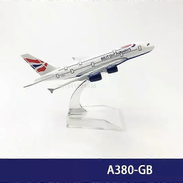6-tommers 15 cm A380 A350 A330 A320 Concorde Støpt Flymodell For Gavekolleksjon A380 GB