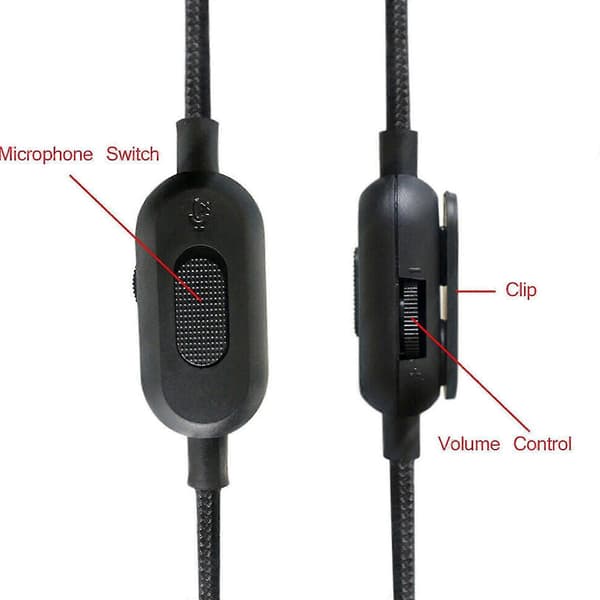 Erstatningsledning for Logitech G433/233/g Pro/g Pro X/hyperx Cloud Alpha/xbox One