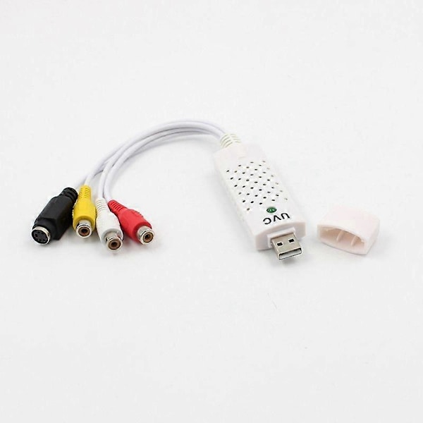 USB Audio Video Capture Card til Dvd Tv Tuner Konverter Adapter til Win7 8 Xp Vista Plug and Play