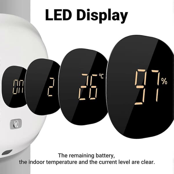 USB Veggmontert Automatisk Skumsåpedispenser 300ml med LED-display 3 Justerbare Moduser blå