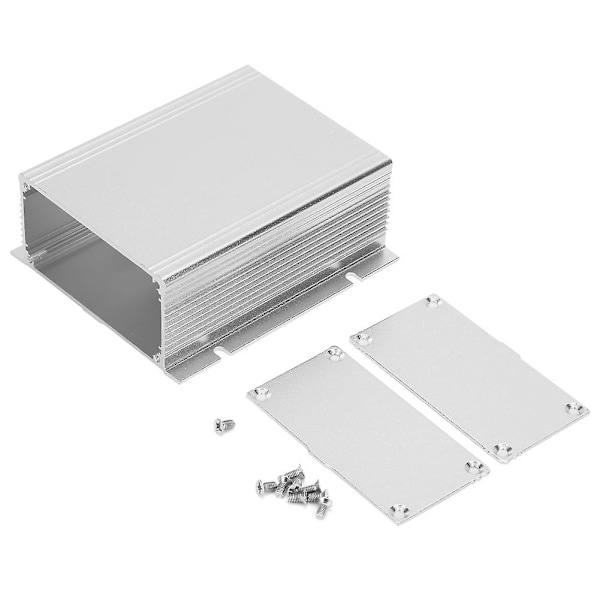 Aluminium PCB Projektkapsling - Silvervit