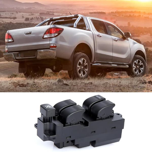 Fönsterströmbrytare Robust Lätt Biltillbehör Bil Elektrisk Glaslyftkontroll AB39-14540-BB för Ford Ranger