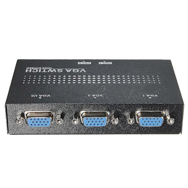 VGA 2 Port Manuell Switch Splitter - 2 In 1 Ut Monitor Två Källor