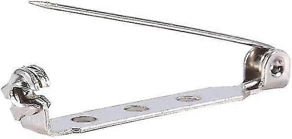 Broschnålar Lås Baksida Säkerhetsspärr Rullande Brosch Hantverk (50st, Silver) Z