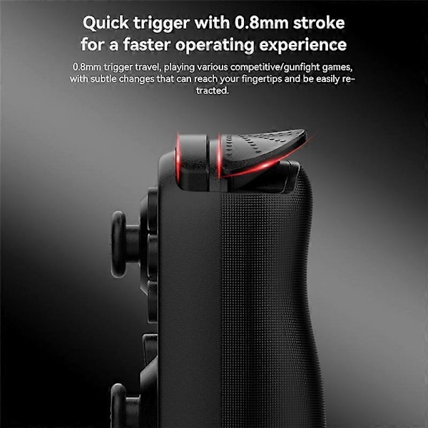 Trådlös spelkontroll Gamepad Bluetooth-ansluten Joystick 6-Axis Vibration för Android//Switch