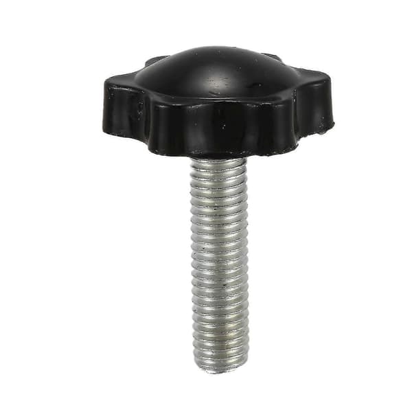 8 stk. sorte reservedele M8 X 30 mm han gevind riflede greb stjerneknop