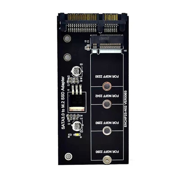 M.2 SATA-adapter M2 til SATA-adapter M.2 til SATA-adapter M.2 NGFF-konverter 2,5 tommer SATA3-kort B-nøkkel