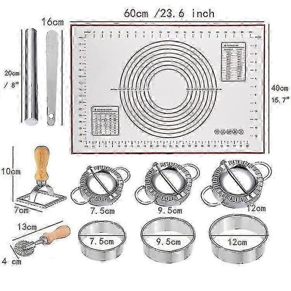 13 Dele Ravioli Maker Dumpling Maker Ravioli Form Rustfrit Stål Ravioli Cutter Kage Biscuit Cookie Form Ravioli Maker, Ravioli Cutter Køkken Tilbehør