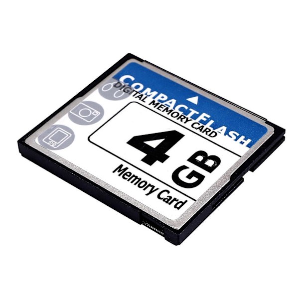 niceEshop(TM) Professionell 4GB Compact Flash-minneskort (Vit & Blå)