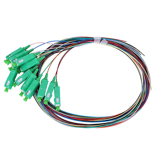 12-kjerners SC Single Mode Fiber Pigtail-kabel for nettverkskommunikasjonssystem