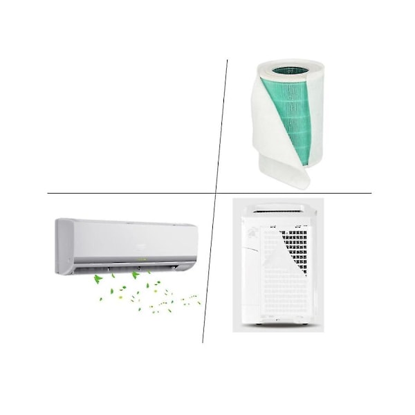 20 stk. 70x30 cm elektrostatisk bomuld til Mi Air Purifier Pro / 1 / 2 luftrenserfilter Hepa-filter