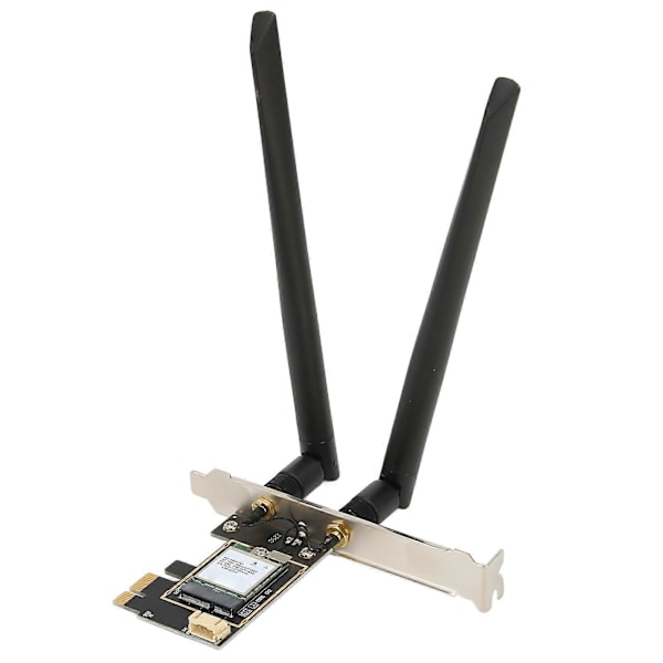 PCIe WiFi 6E Kort 2.4G/5G/6Ghz Op Til 2400Mbps Dobbelt Antenne MU MIMO PCIe Netværkskort til Win10/11 Desktop Chassis YEMMA