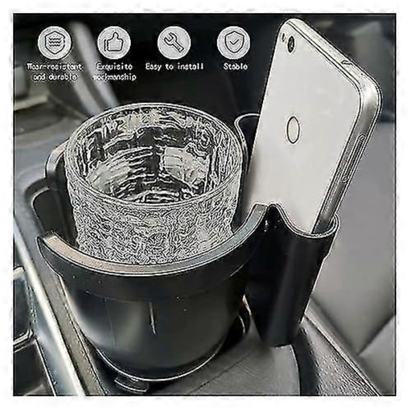 2-in-1 Auton Mukitelineen Laajennusadapteri, Monitoiminen Auton Juomateline SFYGV
