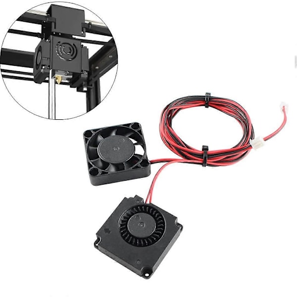 Borstlös Kylning Original 4010 Fläktar DC 24V Extruder Hot End Turbo för Ender 3