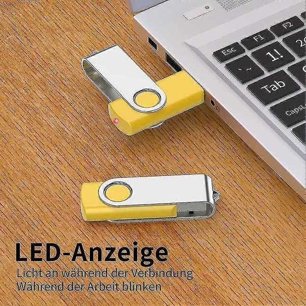 USB-minne 2GB 5 Stycken USB-minnen 360° Rotation. Hög Hastighet
