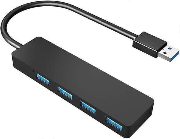 2025 Lämplig USB-hubb, 4 Portars USB 3.0-hubb, Ultratunn Extra Lätt USB-adapter, USB-distributör Datahubb för