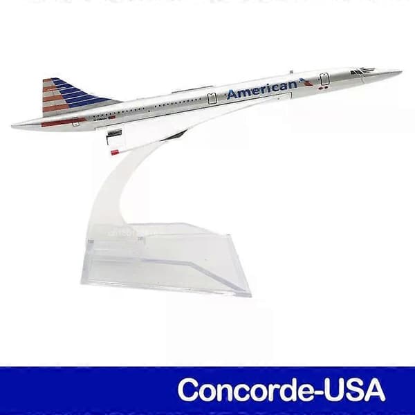 6 tommer 15 CM A380 A350 A330 A320 Concorde Støbt Flymodel Til Gaveindsamling Concorde US