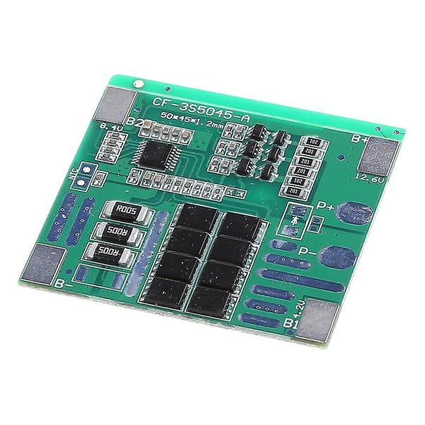 25a 12v 3s Polymer Li-ion Litium 18650 Batteriladdare Pcb Kompatibel Med Skyddskort
