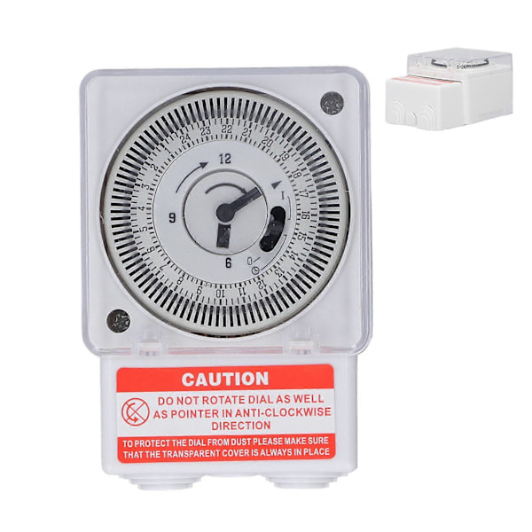 Mekanisk tidsbryter 24 timers syklus 15 minutters intervall Klokketype Nøyaktig industriell timer Tidsbryter AC220V