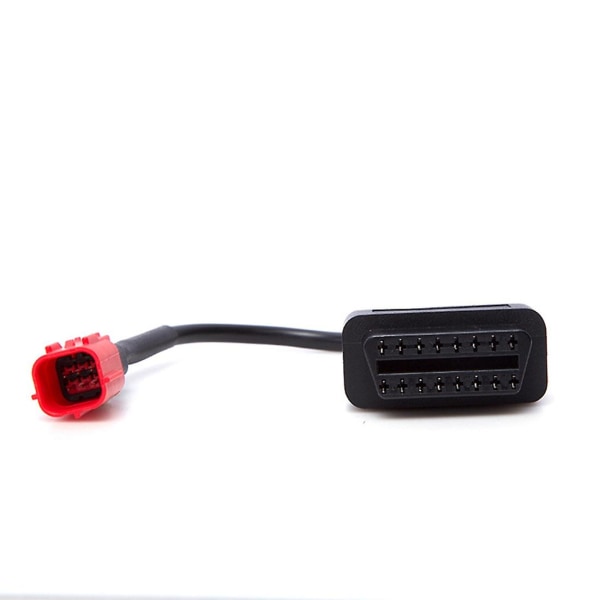 OBD-kabel for motorsykkel med 6-pins plugg - Diagnostisk kabel 6-pins til OBD2 16-pins adapter