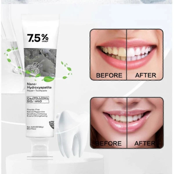1-3x 7.5% Hap Nano-Hydroxyapatite Toothpaste Deep Cleaning for Sensitive Teeth_Special Gifts 2pcs