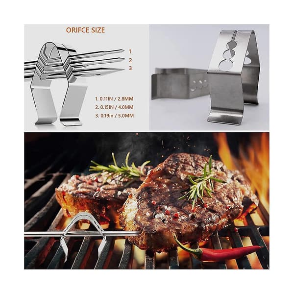 2-pack Temperaturköttsond Kompatibel med Rt-700, Trägrill, Grilltillbehör, med Termometer