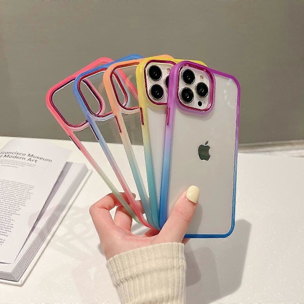 iPhone 11 Pro Max -kotelo, [Ei kellastumista] Iskun kestävä suojakotelo Ultra Ohut Puhelin Kotelo, Sininen+Punainen