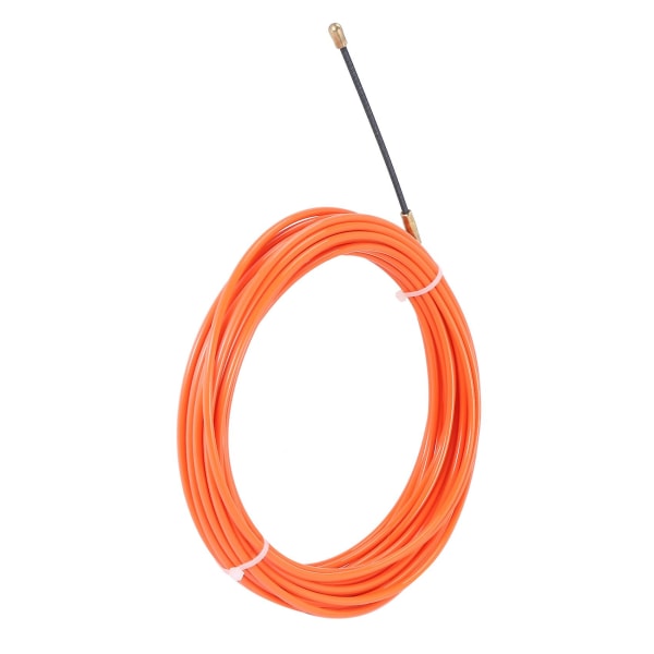 4mm 10 Meter Orange Guide Device Nylon Elektrisk Kabel Dragare Kanal Orm Rodder Fiskband Tråd