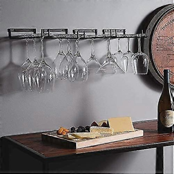 Set med 2 glashållare hängande glasställ för vinglas, ölglas - 30cm