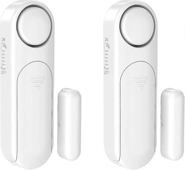Trådløs hjemmealarm, dør- og vinduesalarm 4 tilstande trådløst magnetisk system sensor (2-pak)