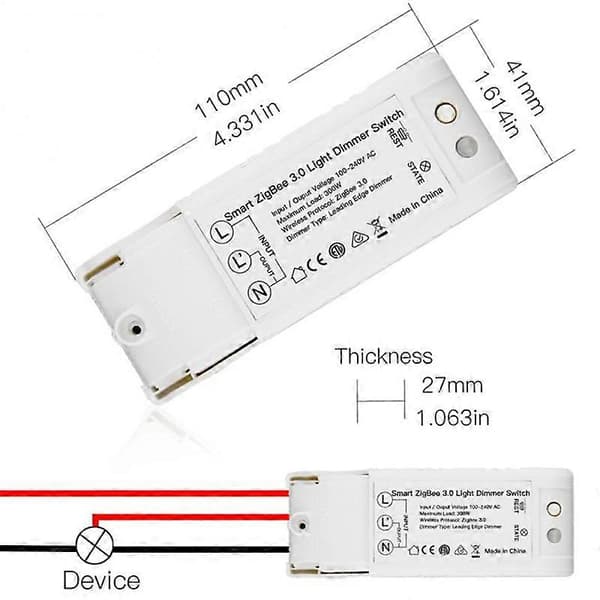 Smart ZigBee 3.0 Lysdemper DIY Smart Hjem Modifisert Bryter for Plus Alexa Fjernkontroll App