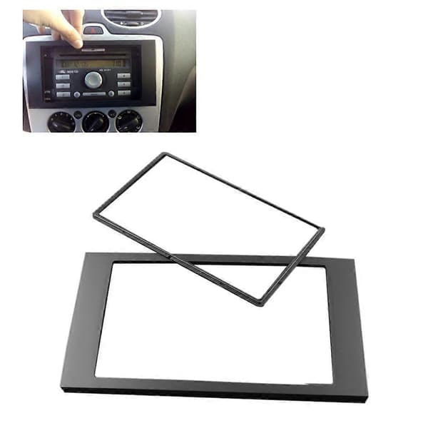 2 DIN DVD Stereo Radio Navigation Fascia Panel Surround Plade Ramme Adapter Passer til Ford Focus C-Max