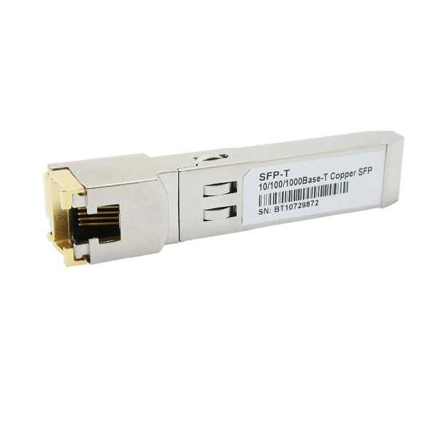 Gigabit RJ45 SFP-moduuli 10/100/1000Mbps SFP Kupari RJ45 SFP-lähetin Gigabit Ethernet -kytkin