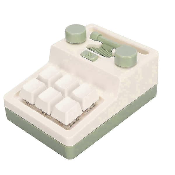 Mini 6 Tasters Mekanisk Rød Switch Understøtter Hot Swappable Programmerbart Bluetooth Tastatur med RGB-belysning til Gaming