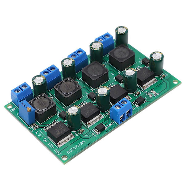 Buck Converter 3A Multi Channel 3.3V 5V 12V Justerbar Udgangsstrømforsyningskort YEMAA