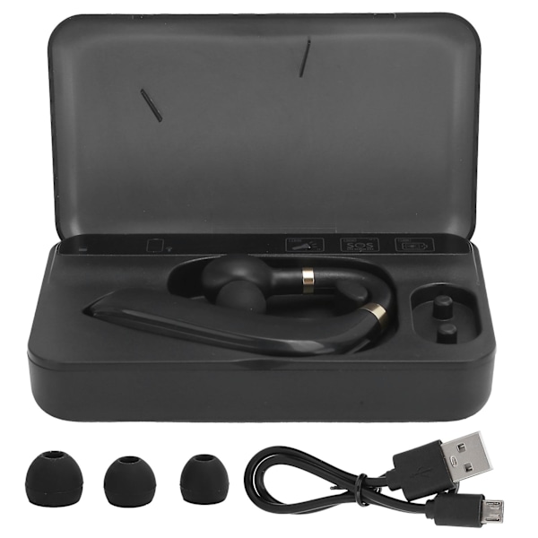 Multifunktionellt A10 Trådlöst Bluetooth 5.0 Headset Öronkrok Vattentätt Handsfree Hörlurar